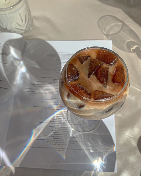 Photo Of A Glass With Iced Coffee Free Stock Photo photo-of-a-glass-with-iced-coffee-free-stock-photo