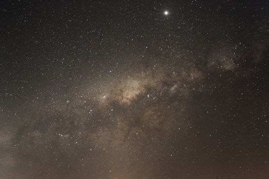 A stunning view of the Milky Way galaxy filled with stars on a clear night sky.