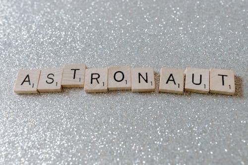 Close Up Shot of Wooden Scrabble Tiles