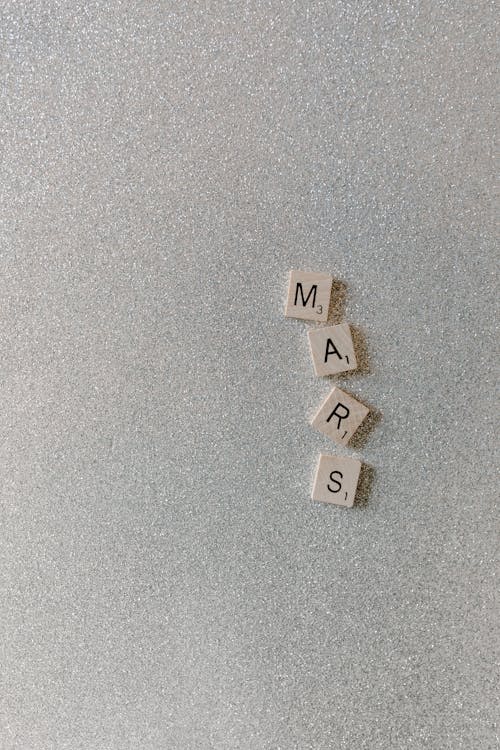 Mars Spelled Out in Scrabble Tiles
