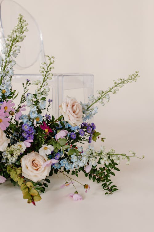 White and Pink Roses Bouquet