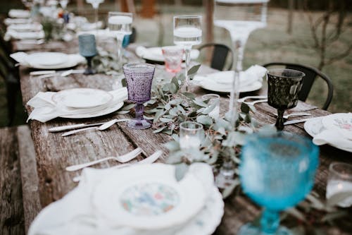 White Ceramic Plate on Table