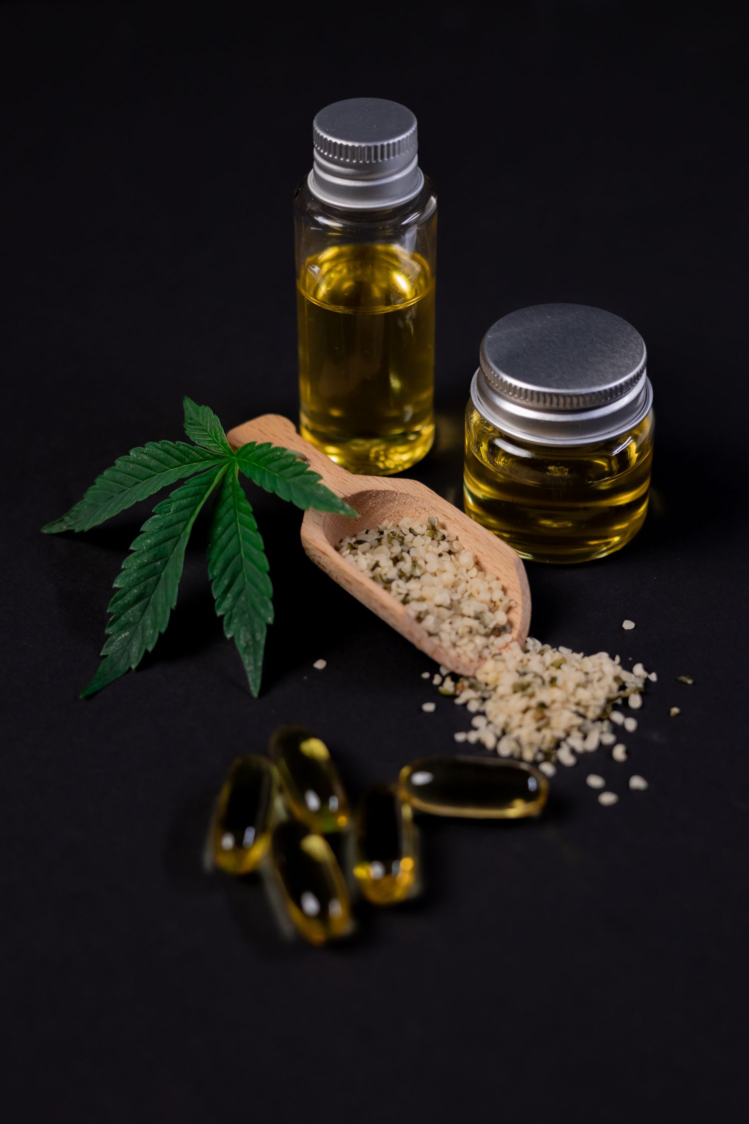 Medical cannabis oil extractions in tinctures and capsules
