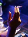 Photo of Person Holding Blunt Made of Weed