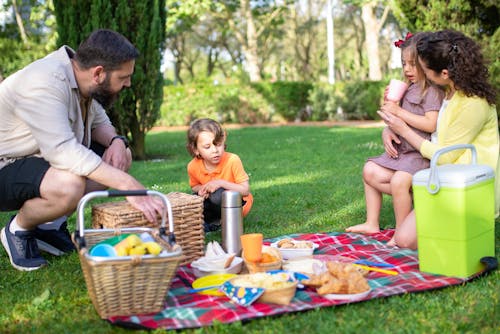 Free Family out on a Picnic Stock Photo