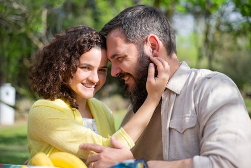 Free Photo of a Smiling Couple Stock Photo