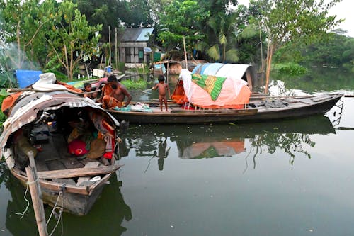 คลังภาพถ่ายฟรี ของ คนลอย, คนเรือ, วิถีชีวิตลอยน้ำ