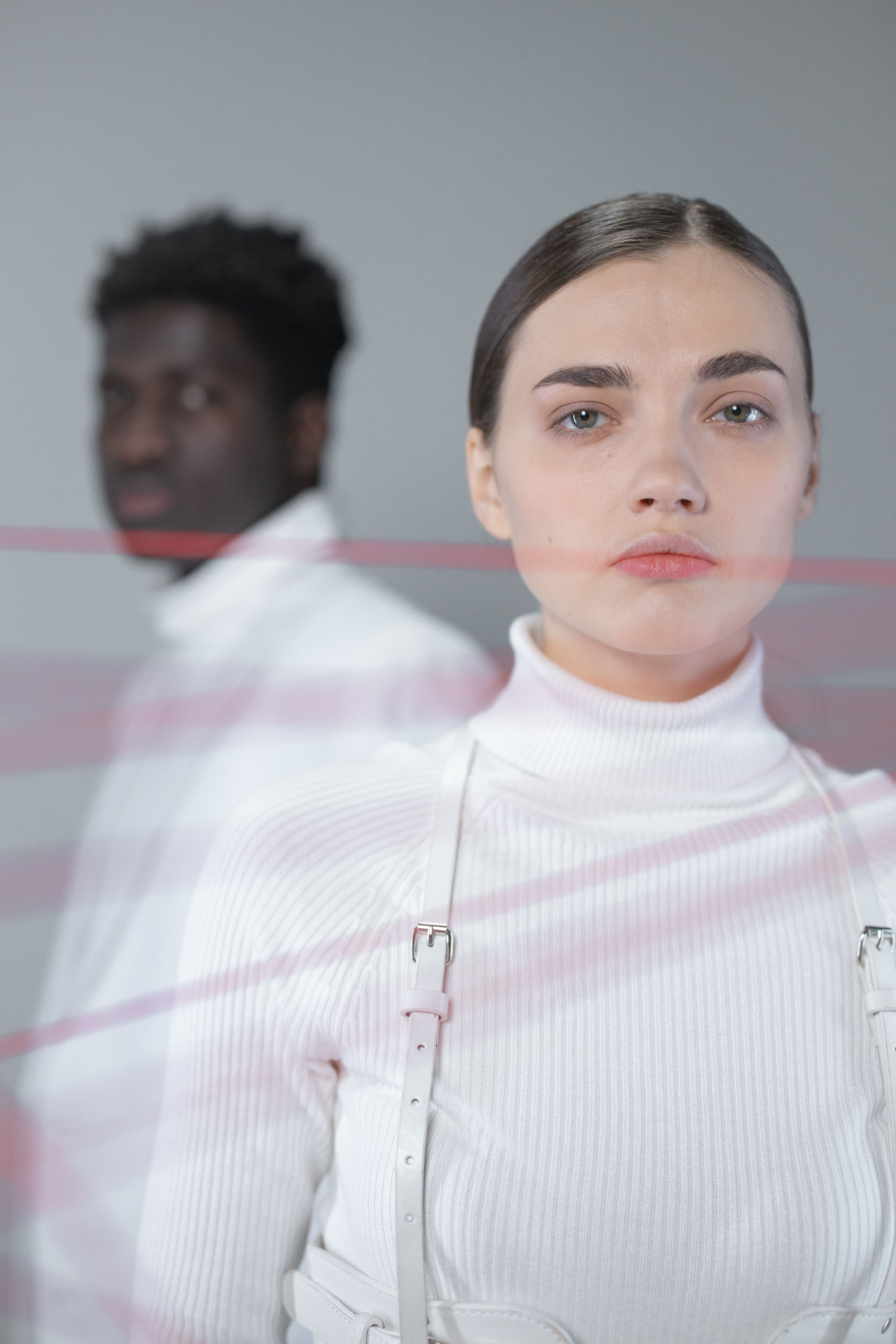 A Portrait of a Woman in a White Outfit · Free Stock Photo