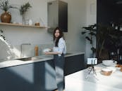 Teenager Recording herself for a Vlog