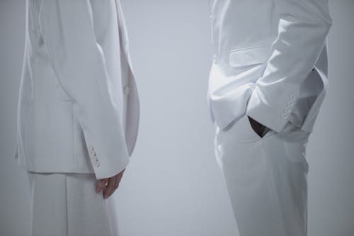 People Wearing White Suit