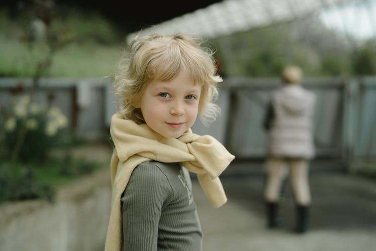 Close-Up Shot Of A Child