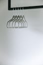 White and Silver Clothes Hanger