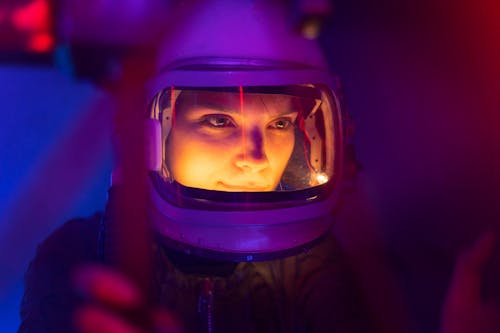 Woman Wearing A Spacesuit
