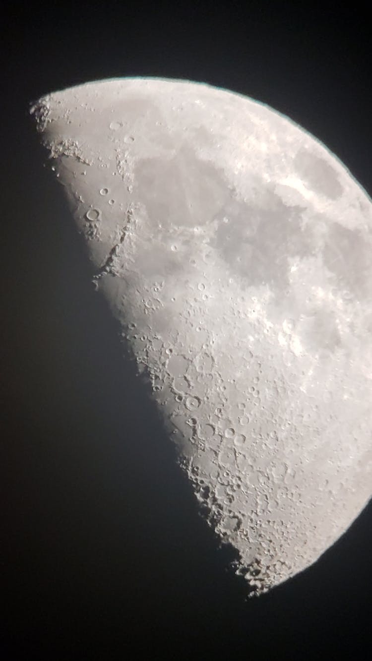 

The Moon With Visible Craters