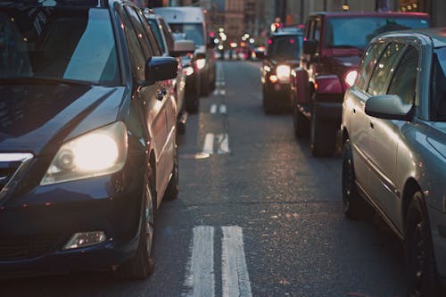 Imagine de stoc gratuită din autoturisme, blocaj în trafic, congestionare