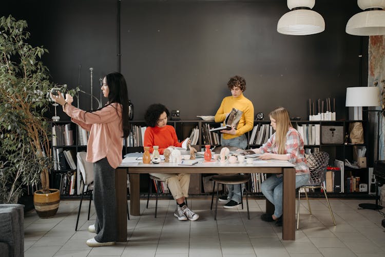 People Having A Meeting In The Office