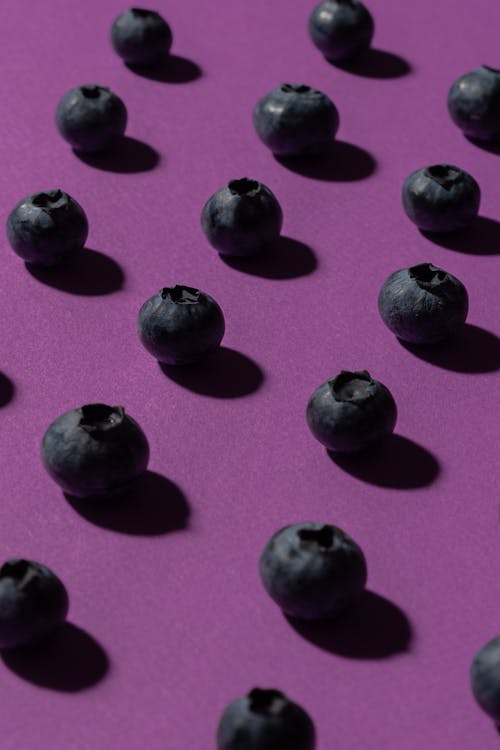 Close-Up Shot of Blueberries