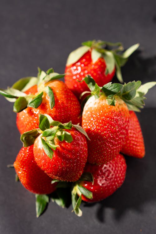 Close-Up Shot of Fresh Strawberries