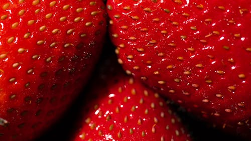 Close-up Shot of a Strawberry