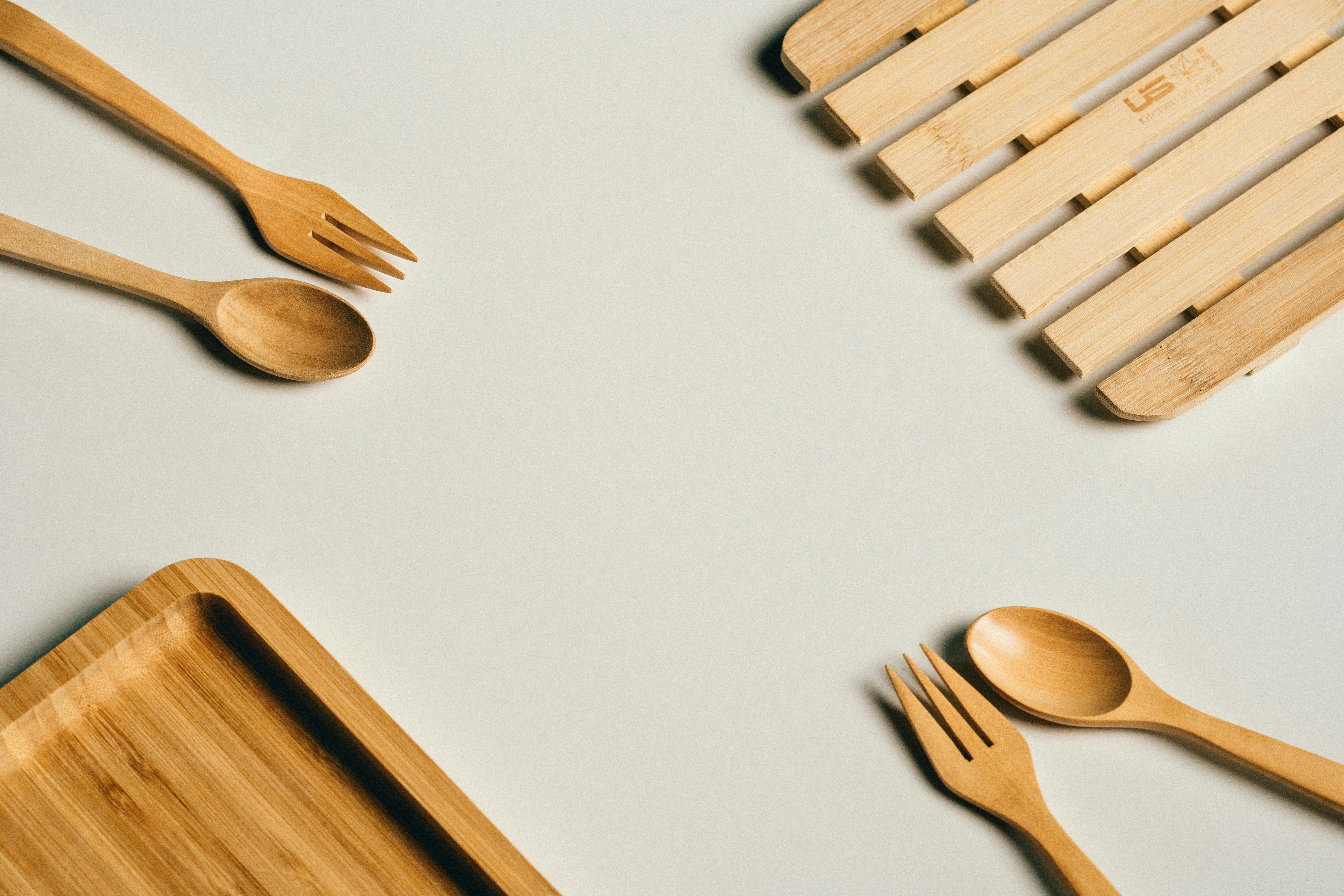5-Piece Acacia Wood Utensil Set - Natural, Non-Scratch Spatulas &amp; Spoons For Healthy Cooking - ruhrkanal.news — Photo by 