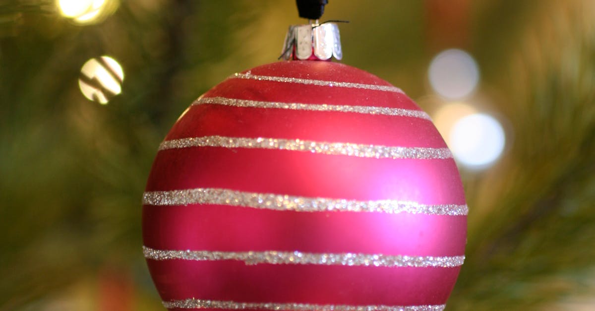 Free stock photo of christmas ball, christmas lights, christmass tree