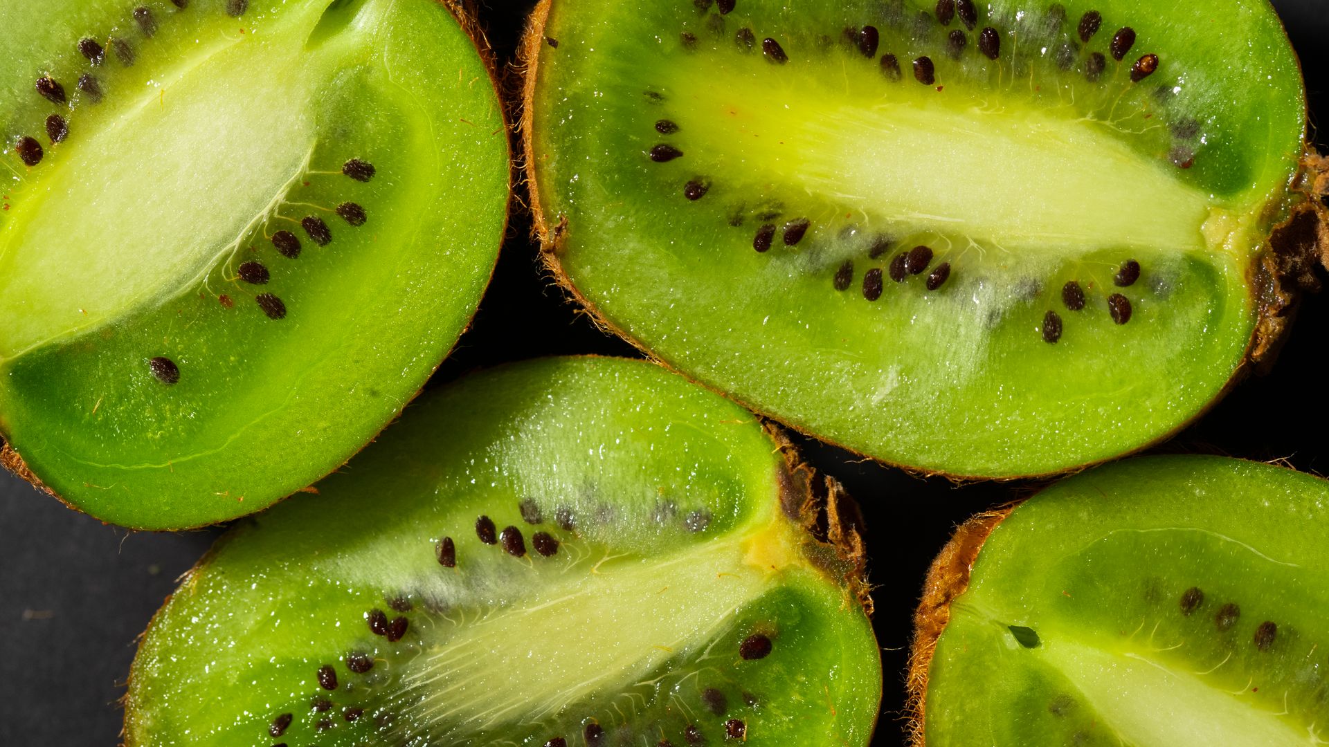 Close-Up Photograph of Flesh of Kiwis