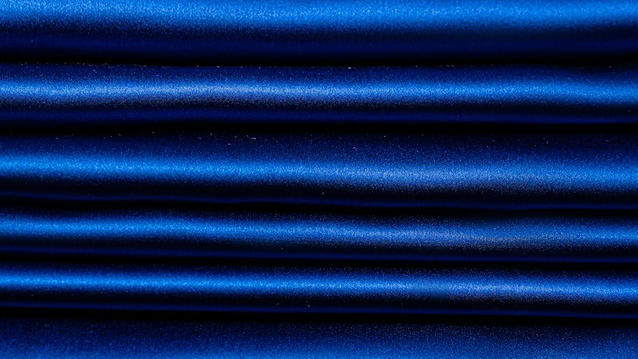 Blue Textile in Close-Up Photography
