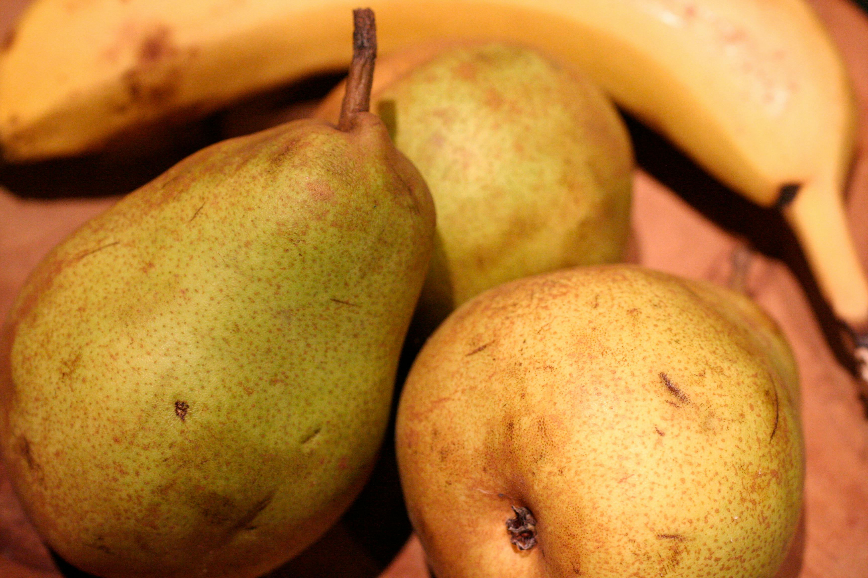 Free stock photo of banana, green, green pear