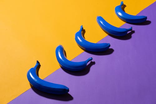 Kostnadsfria Kostnadsfri bild av bananer, färgrik, konceptuell Stock foto