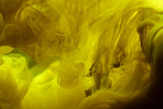 
Ink Flowing Underwater