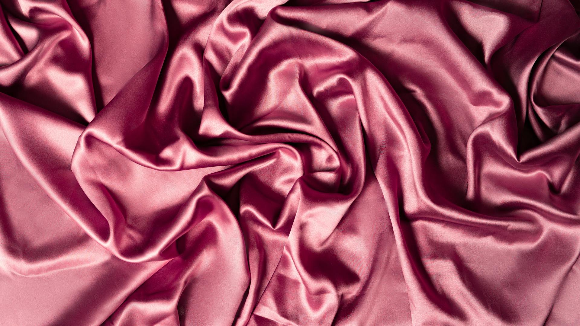 Pink Silk in Close Up Photography