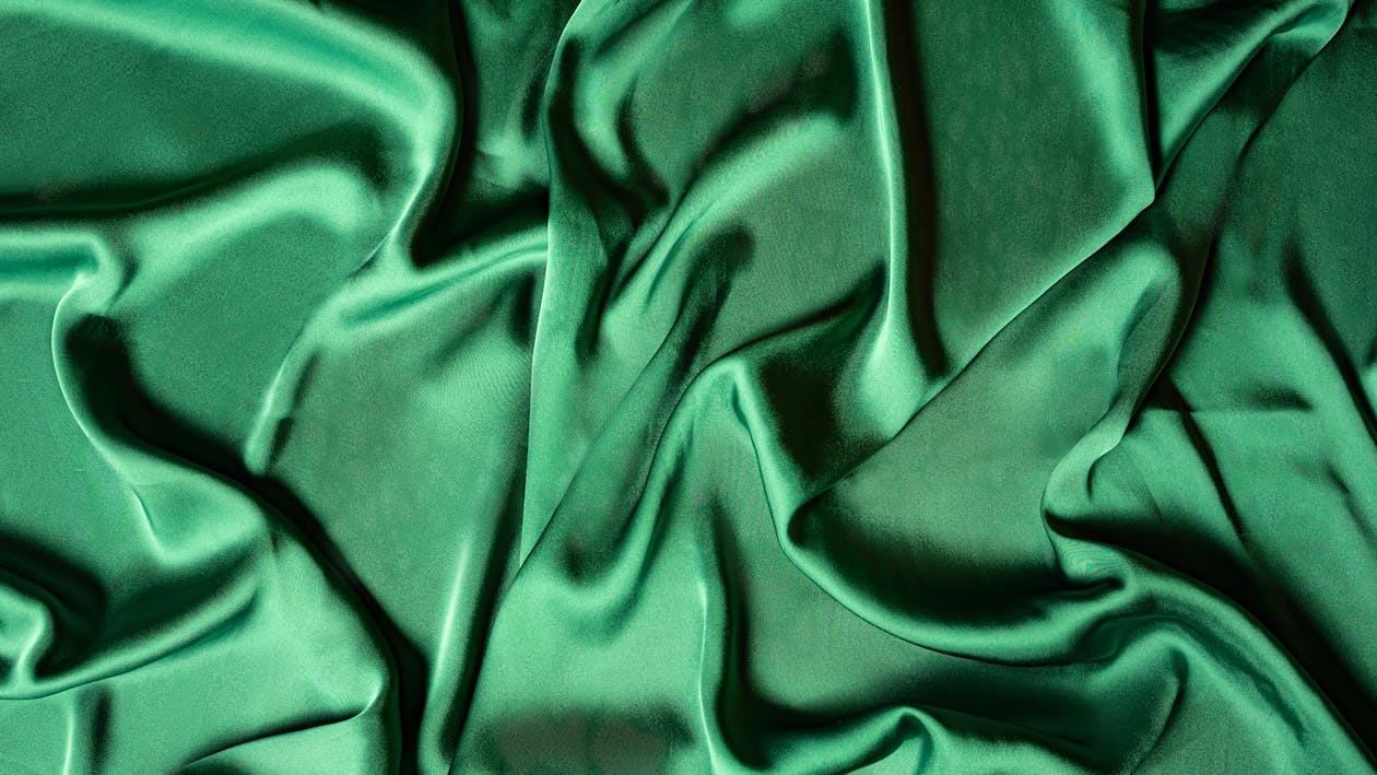 Kostnadsfri bild av drapera, grön, högvinkelskott