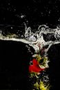 Dropping Fruit on Clear Water