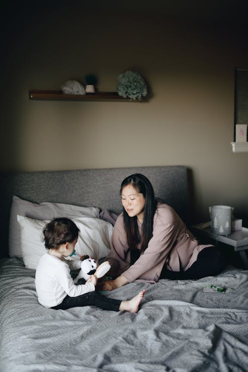 Free Mother And Child Having Bonding Time Stock Photo