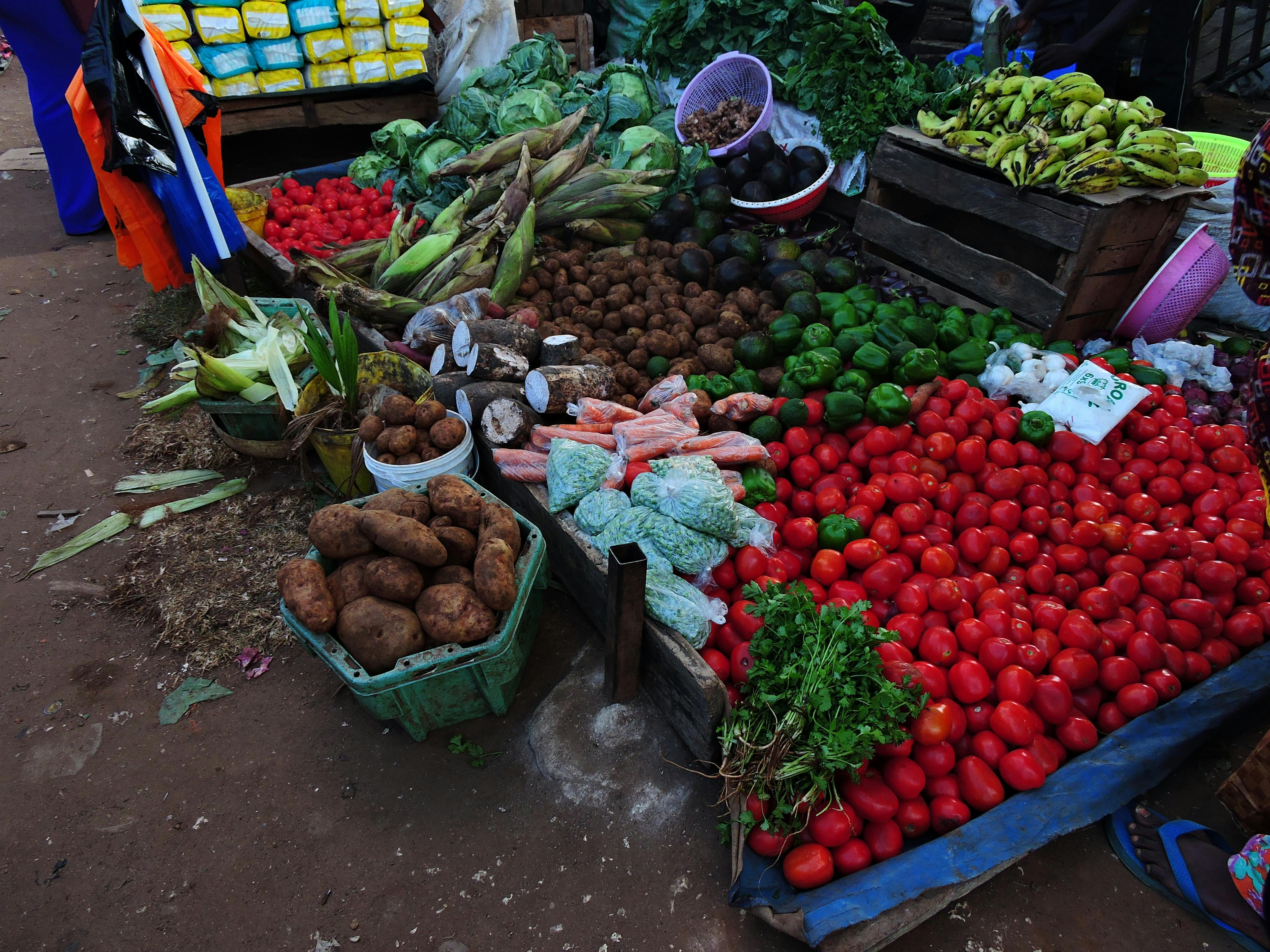 Free stock photo of africa, farmers market, local market