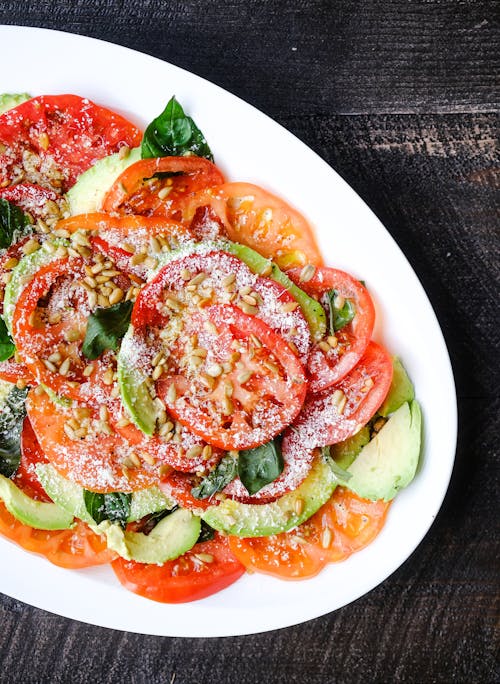 Ceramic Plate with Vegetable Salad