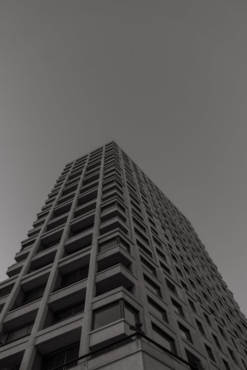 Foto d'estoc gratuïta de blanc i negre, edifici, fons de pantalla d'iPhone