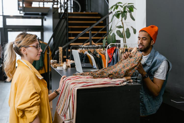 A Customer Buying Clothes