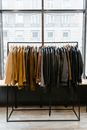 Jackets Hanging on Black Clothes Rack