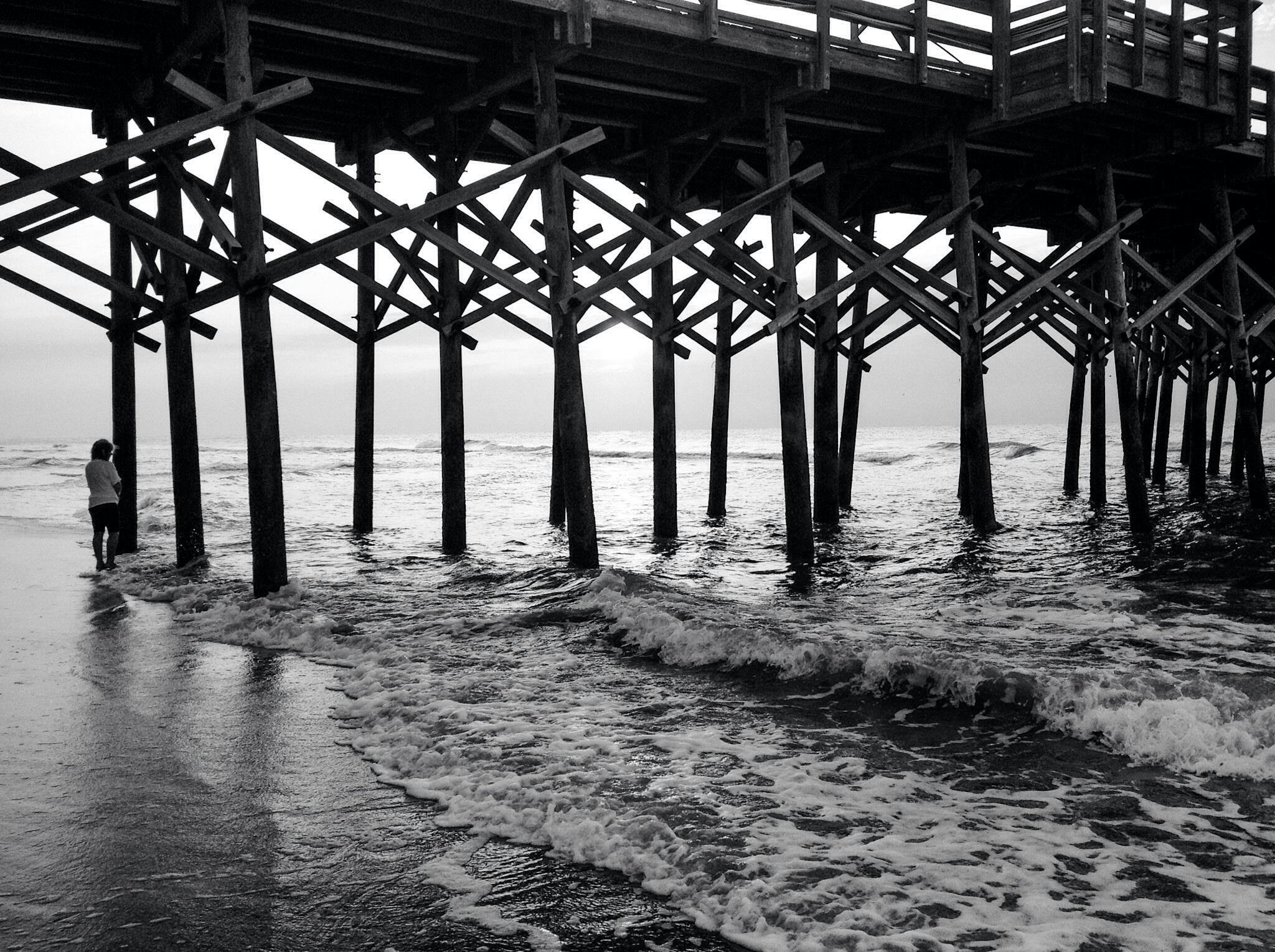 Free stock photo of beach, black and white, coast