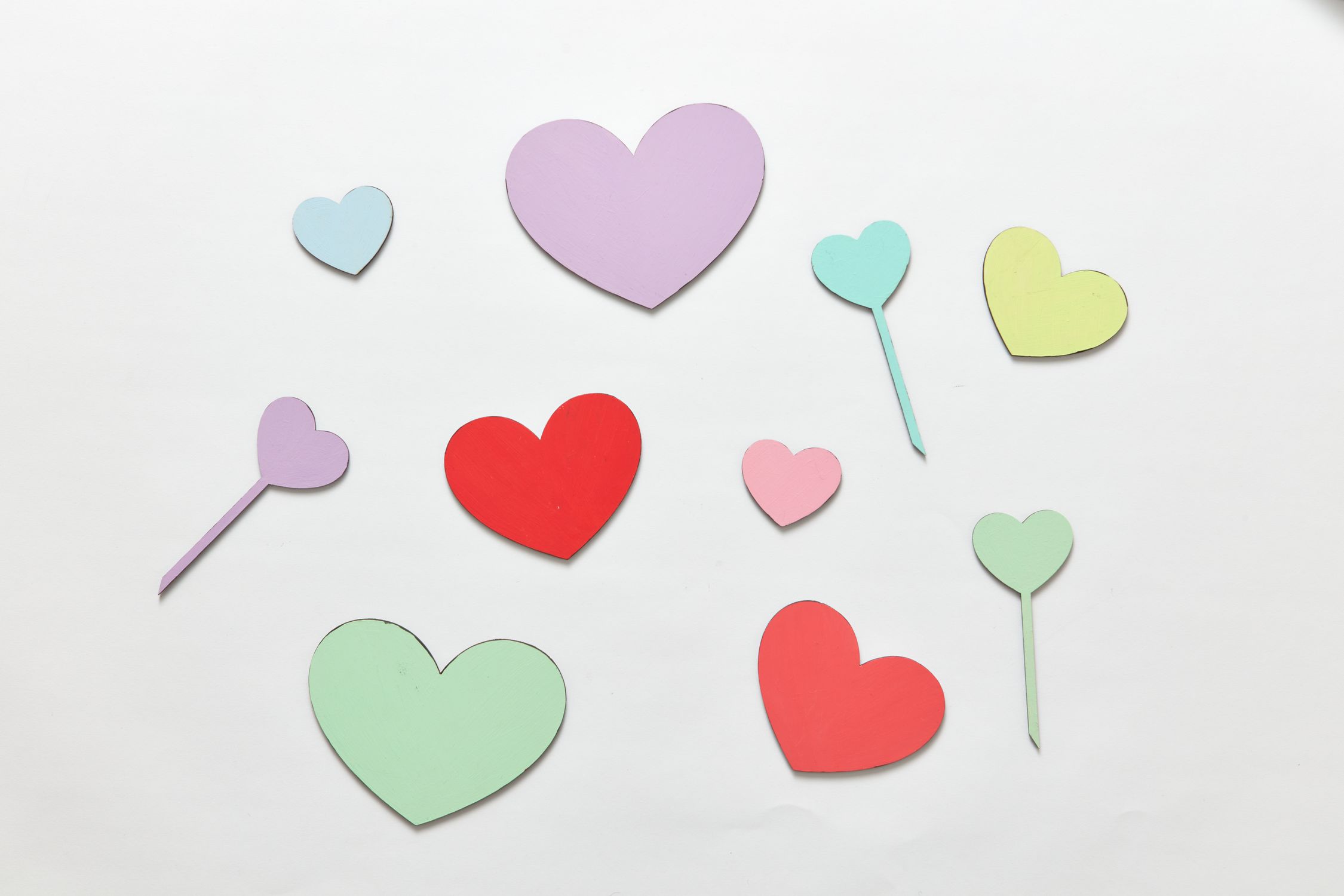 Paper Heart Assortment Colorful Paper Hearts · Free Stock Photo