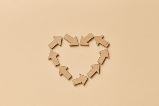 Arrows in Heart Shape