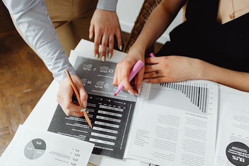 Close-Up Photo of Accounting Documents