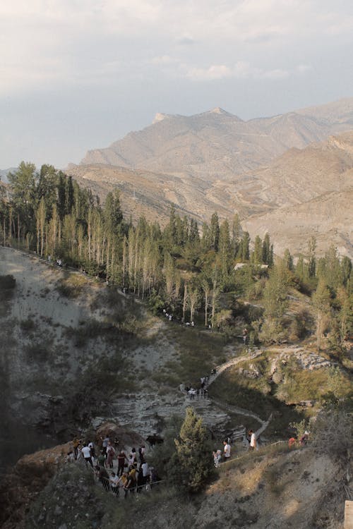 Aerial Photography of People on Mountains