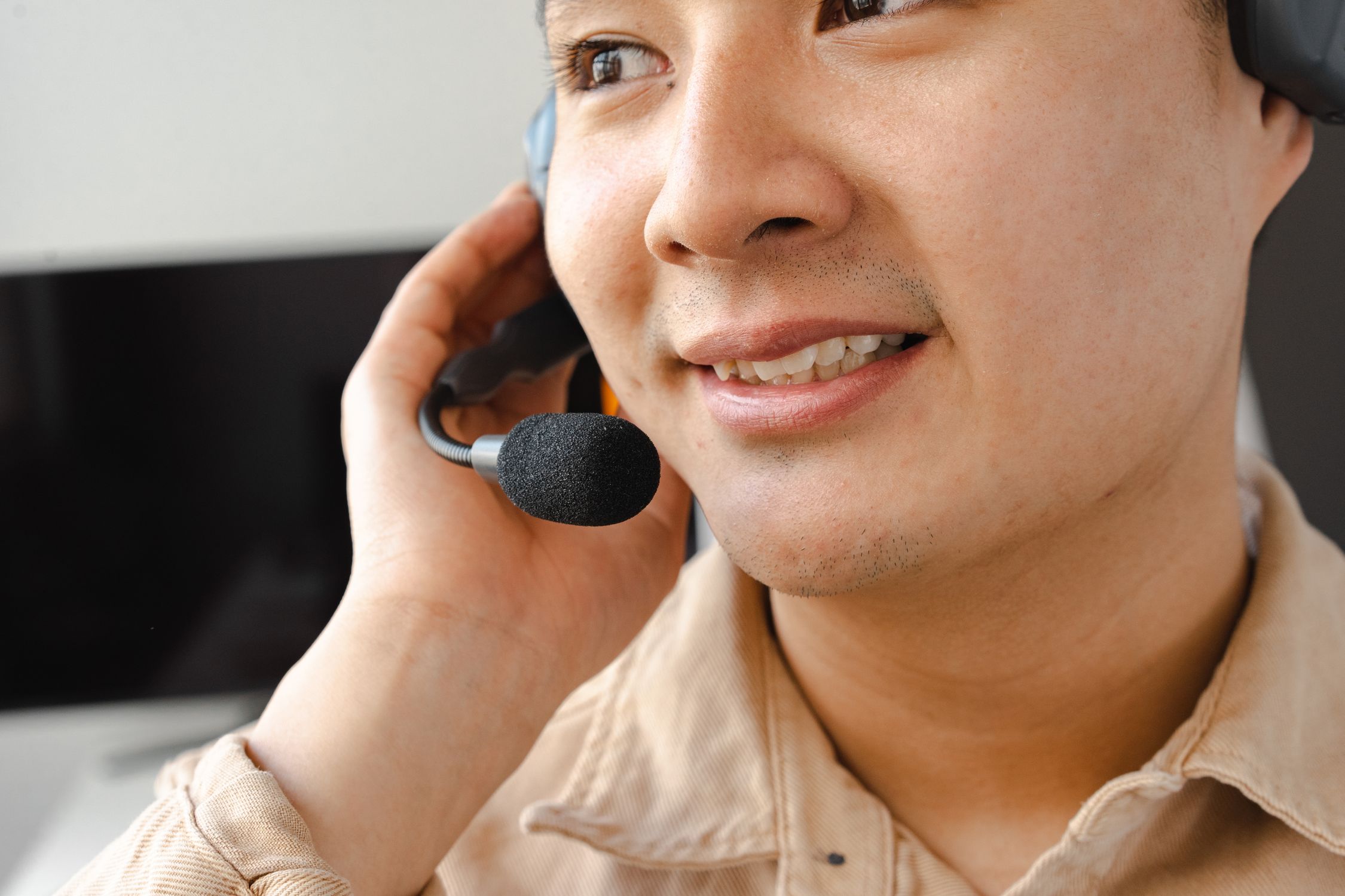 Close-Up Photo of an Operator Working · Free Stock Photo