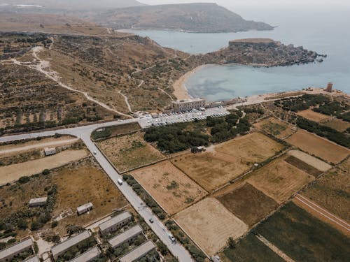 Aerial View of Farm Land