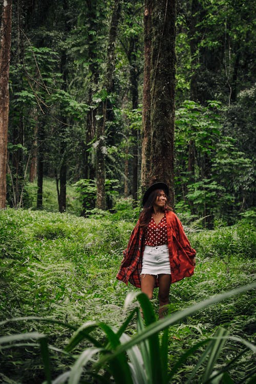 Woman in the Middle of a Forest