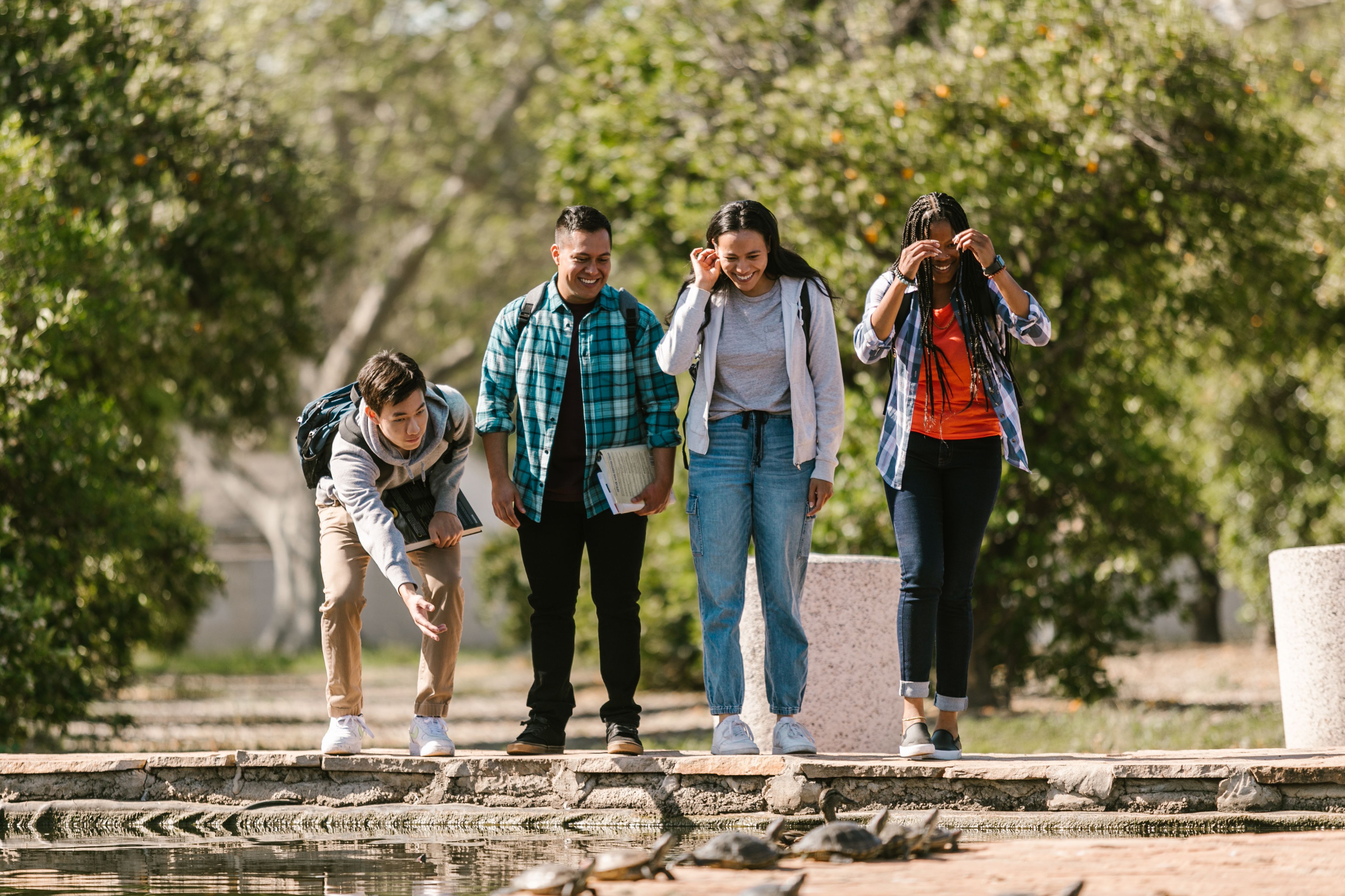 Person Using Backpack People Wearing Backpacks · Free Stock Photo