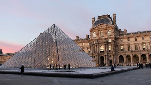 Free Louvre Museum in Paris, France Stock Photo