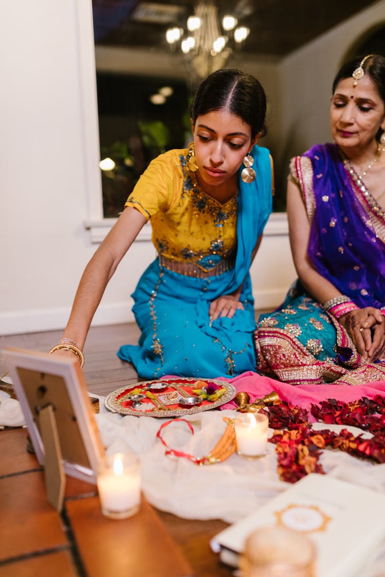 
Women Celebrating Diwali